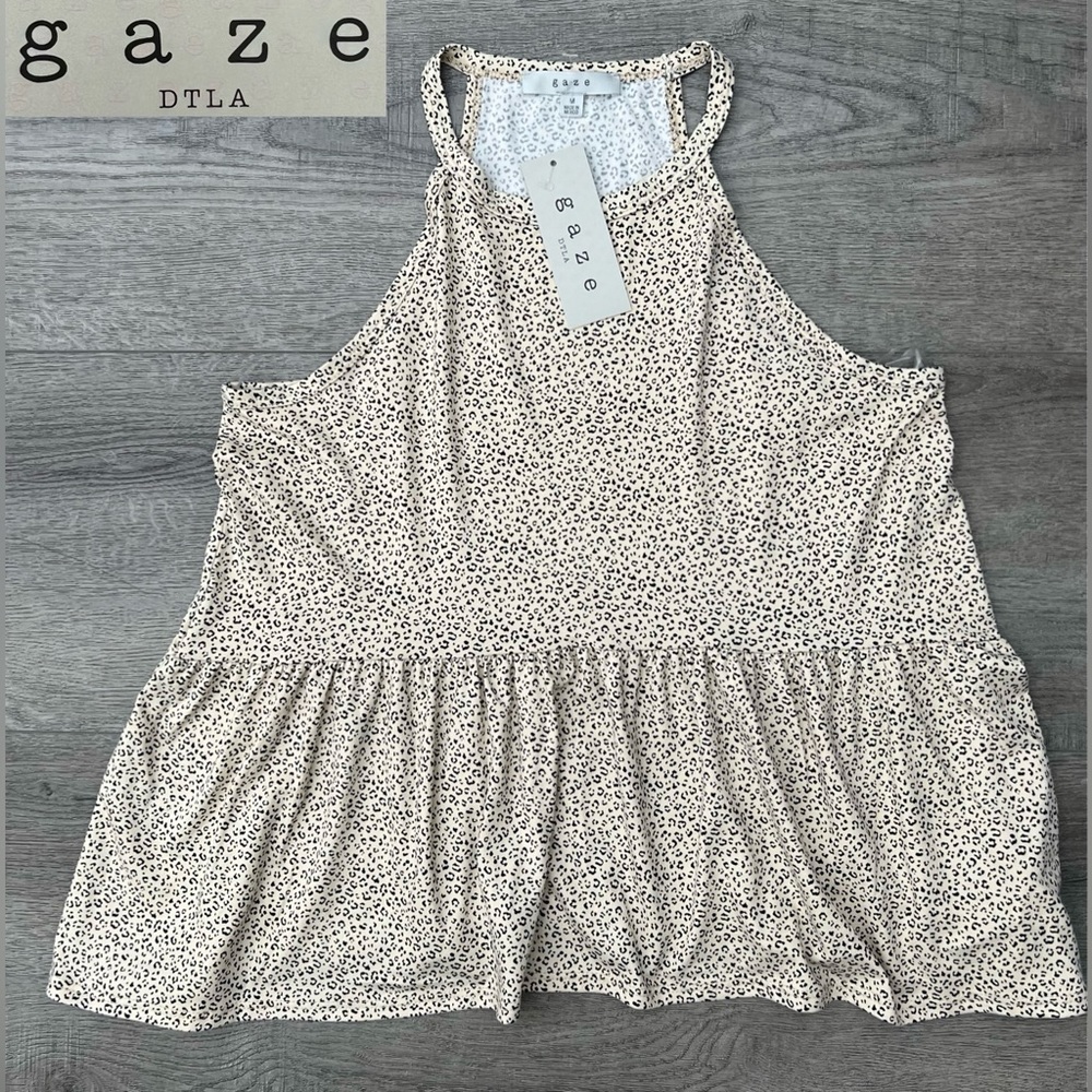 gaze DTLA Women’s Cropped Top |
Leopard Print | Size: M